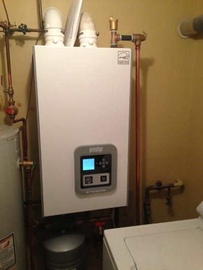 Triangle tube boiler install